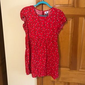 Red Old Navy Flower Dress